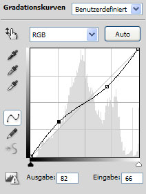 Eine Graditionskurve wird erstellt